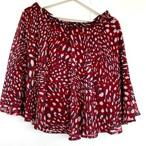 Banana republic red mini skirt